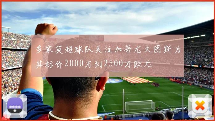 多家英超球队关注加蒂尤文图斯为其标价2000万到2500万欧元